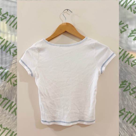 Brandy Melville crop top white - Picture 2 of 6